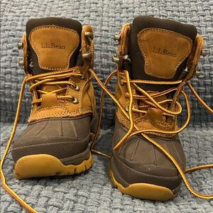 L.L. Bean Kids' Brown and Orange Boots